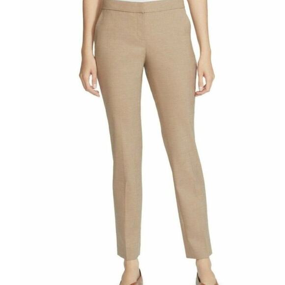 Lafayette 148 New York Dress Pants Womens 24x20 Flat Front Wool Trousers Casual - Picture 1 of 8